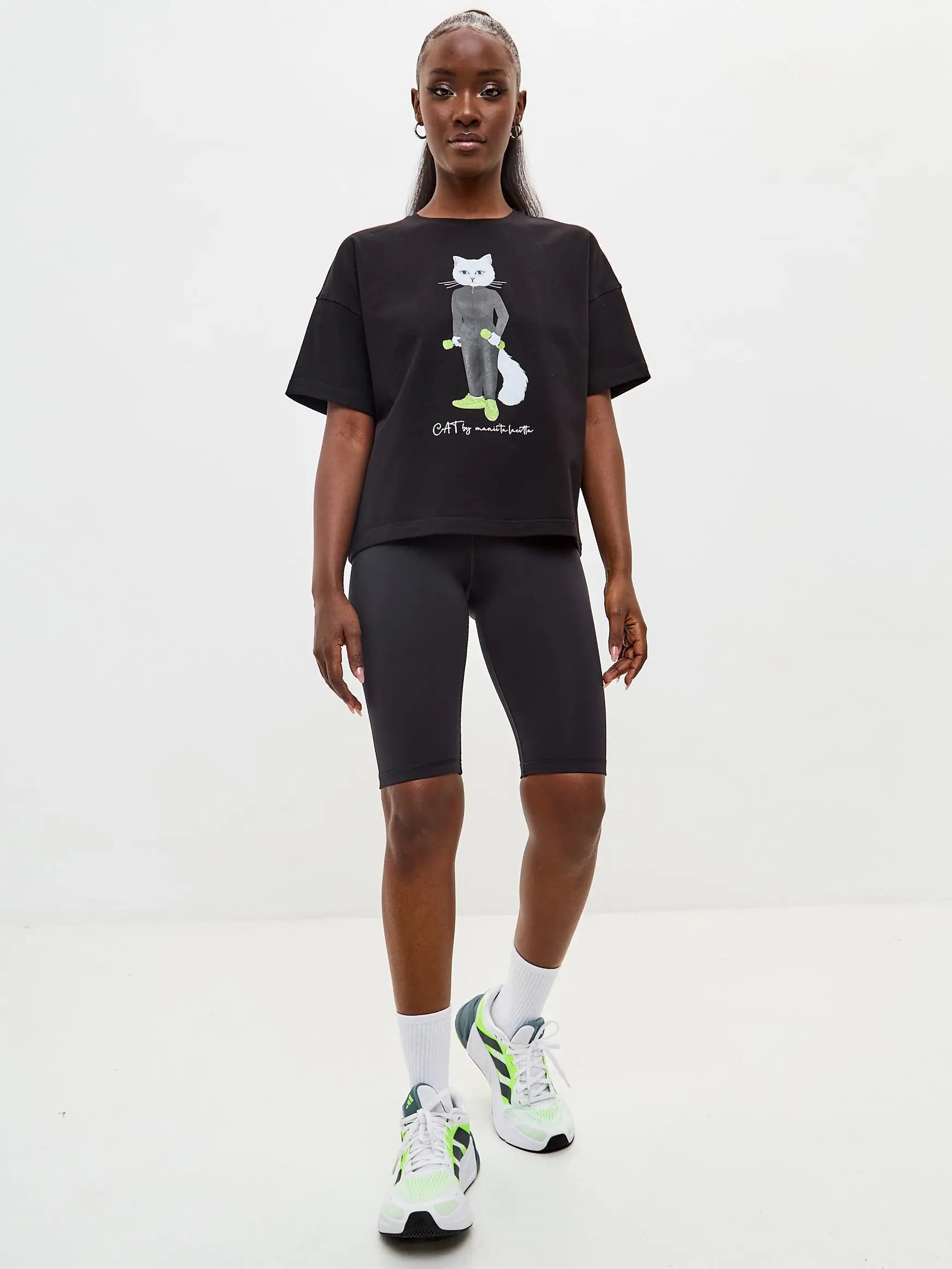 Black Women’s sport shorts CAT - Bottom