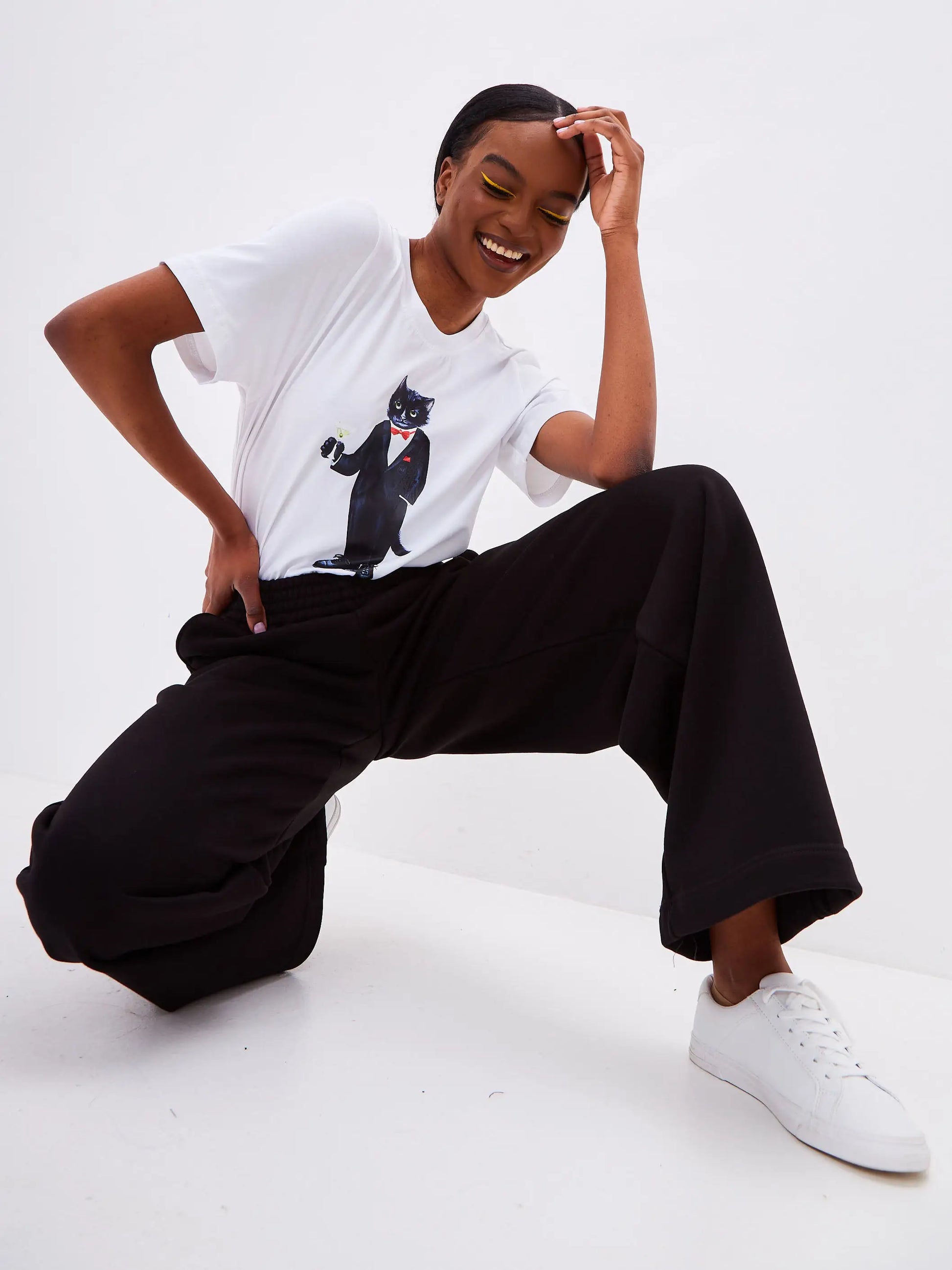 Black women’s sweatpants cat - Funny Cat Bottom | For Cat Lovers | CAT by maniita lacitta
