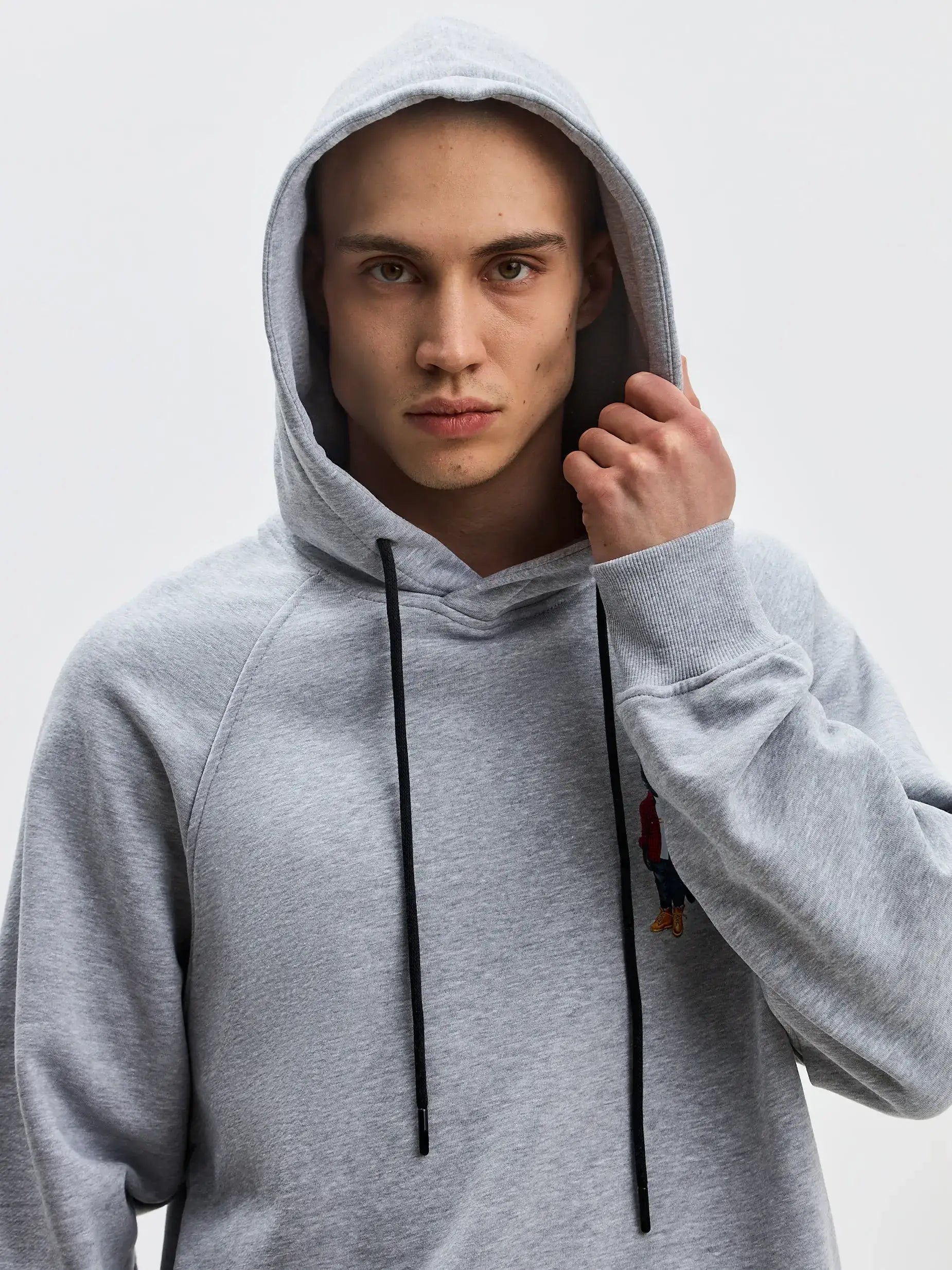 Grey Printed Hoodie COUNTRY CAT - Hoodie & sweatshirt