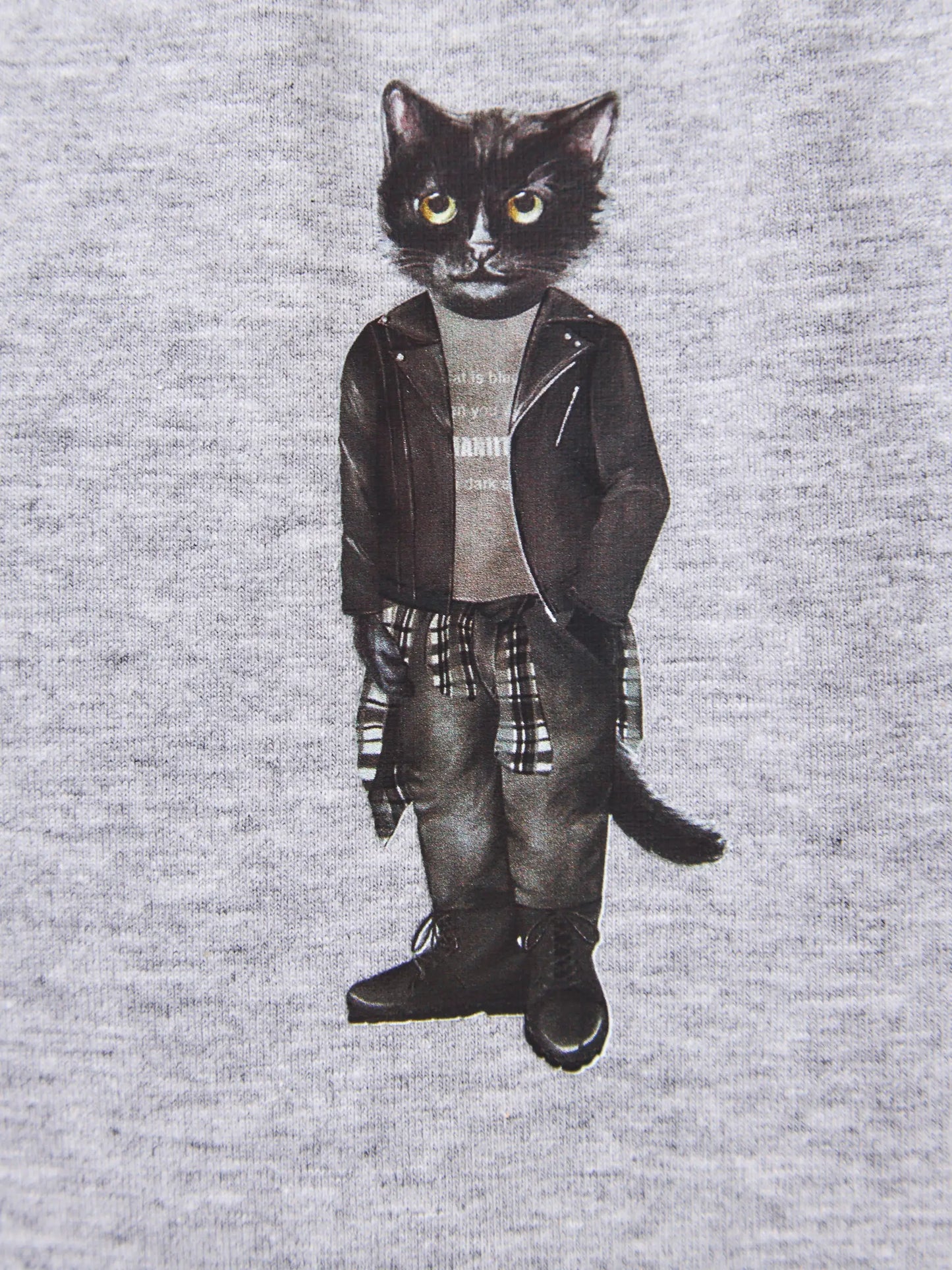 Grey t-shirt rocker cat - Funny Cat T-shirt | For Cat Lovers | CAT by maniita lacitta