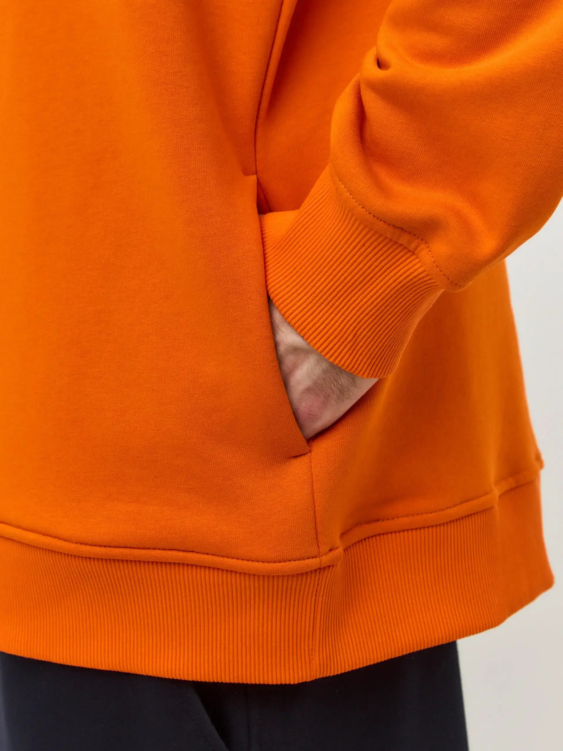 Orange Printed Hoodie SNOWBOARD CAT - Hoodie & sweatshirt