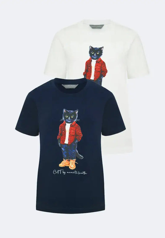 Pack of 2 t-shirts country cat - Funny Cat | For Cat Lovers | CAT by maniita lacitta