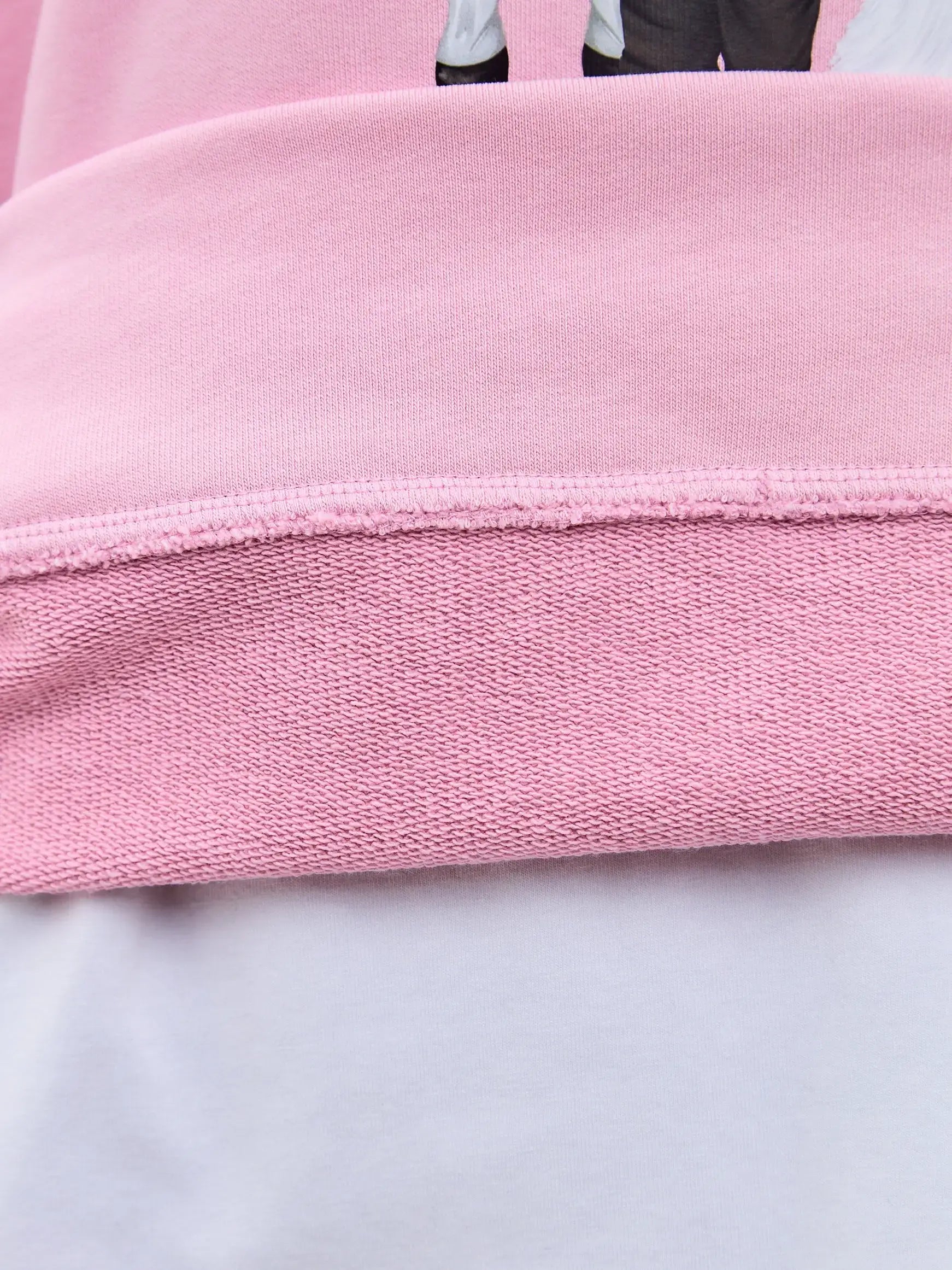 Pink Printed Hoodie WHITE RIDER CAT - Hoodie & sweatshirt