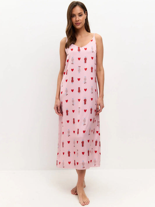 Pink silk loungewear - Funny Cat Loungewear | For Cat Lovers | CAT by maniita lacitta