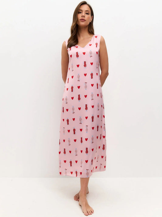 Pink silk loungewear - Funny Cat Loungewear | For Cat Lovers | CAT by maniita lacitta