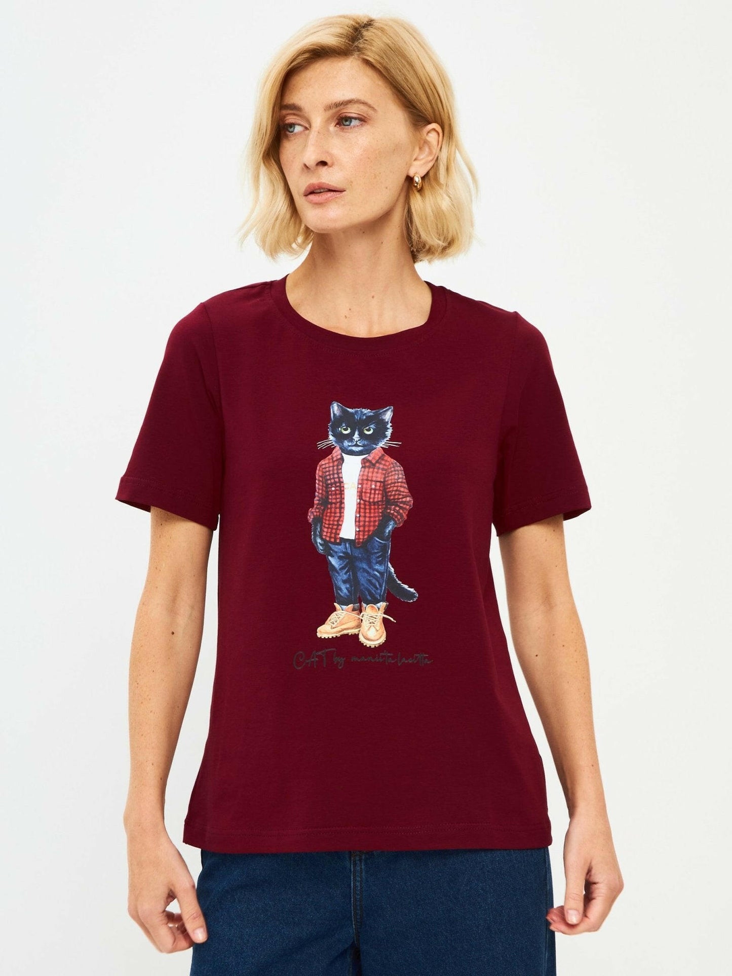 Printed T-shirt COUNTRY CAT - Maniita Lacitta