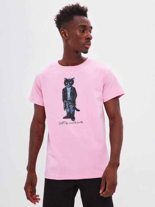 Printed T-shirt ROCKER CAT - Maniita Lacitta