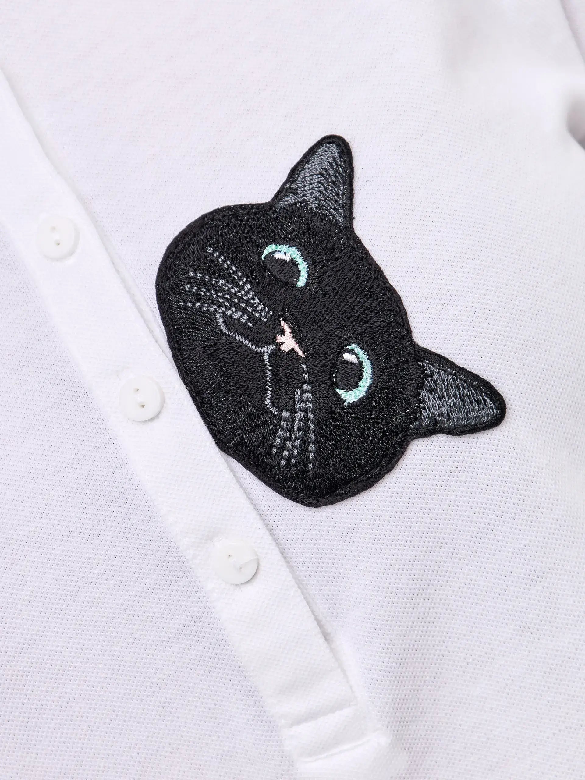 White Polo T-shirt CAT - Polo t-shirt & dress