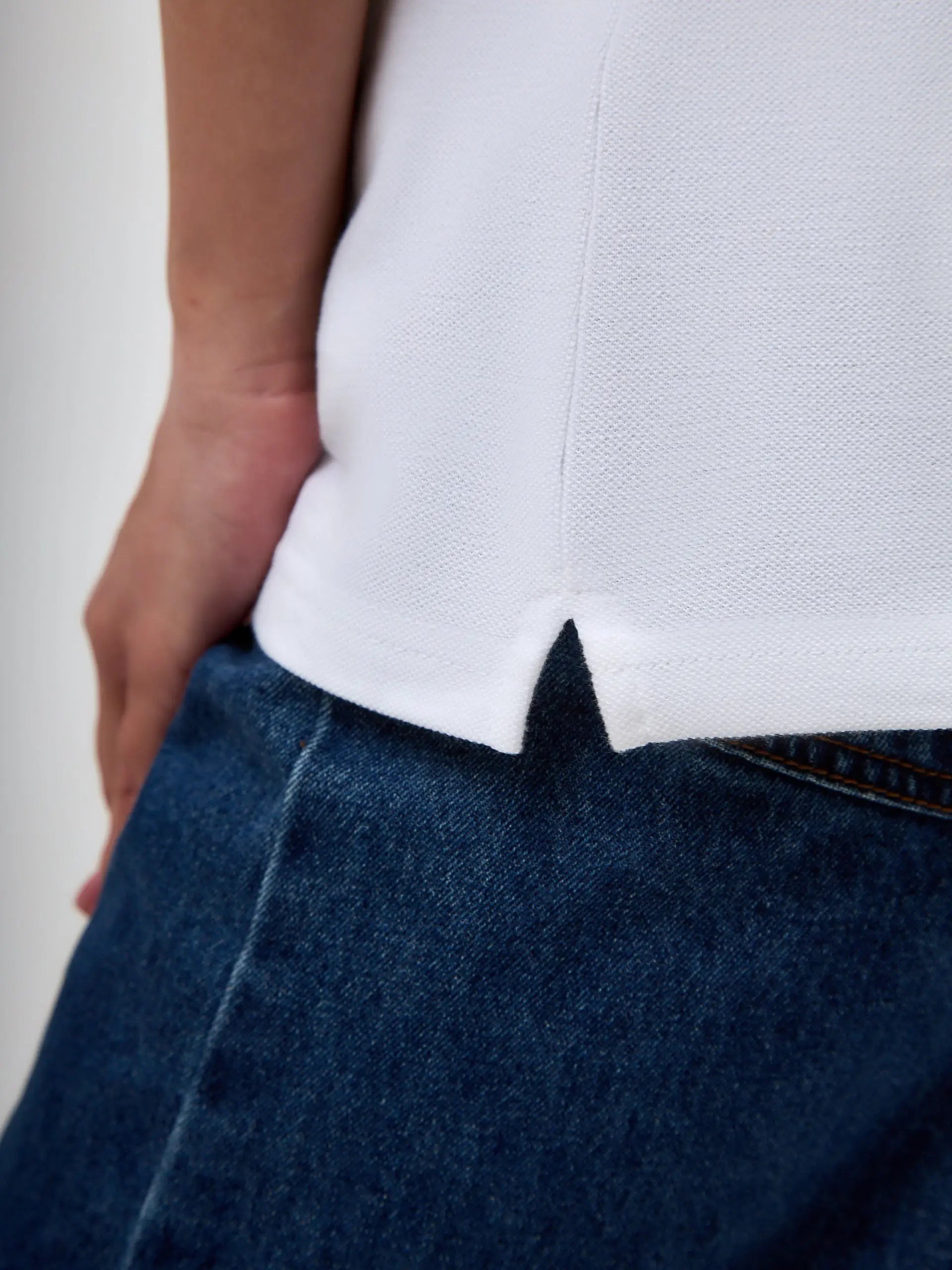 White Polo T-shirt CAT - Polo t-shirt & dress